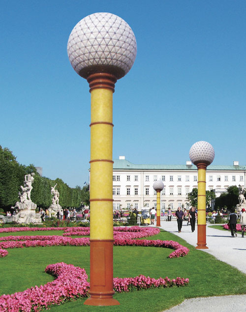 黄色圆柱形仿云石宅男在线观看柱图片2