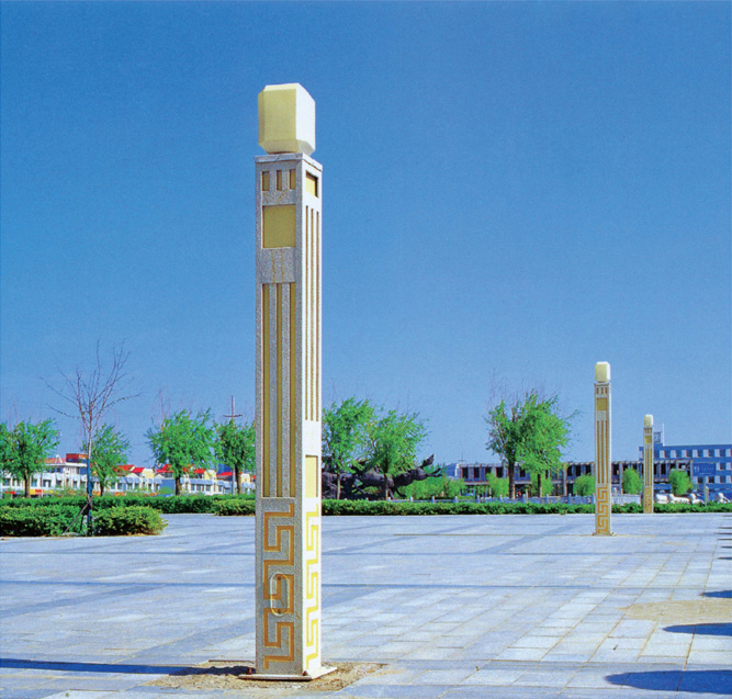 (QDJGD-BG9101)3米-5米仿石材方柱广场宅男在线观看图片