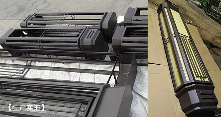 东莞宅男666视频社区照明(QDQBD-YS009)高端房地产样板仿云石墙壁灯生产组装图片实拍