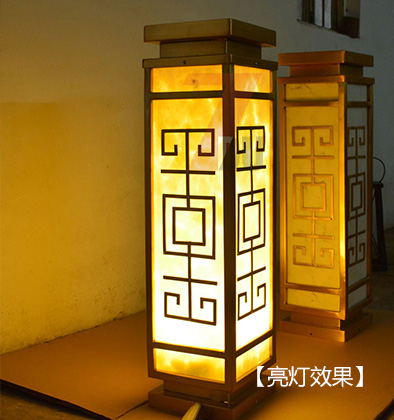 宅男666视频社区照明镀铜拉丝不锈钢草坪灯亮灯测试效果