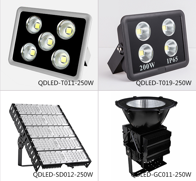 广场宅男视频污污上装大功率LED投光灯250W图片样式