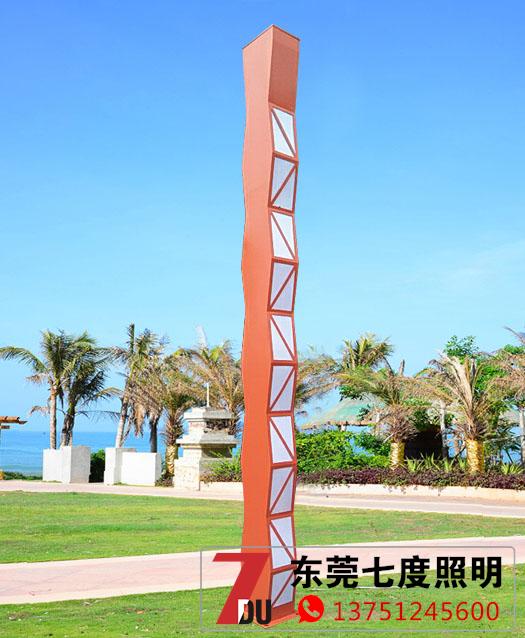 4米高户外现代园林宅男在线观看柱实景效果图片