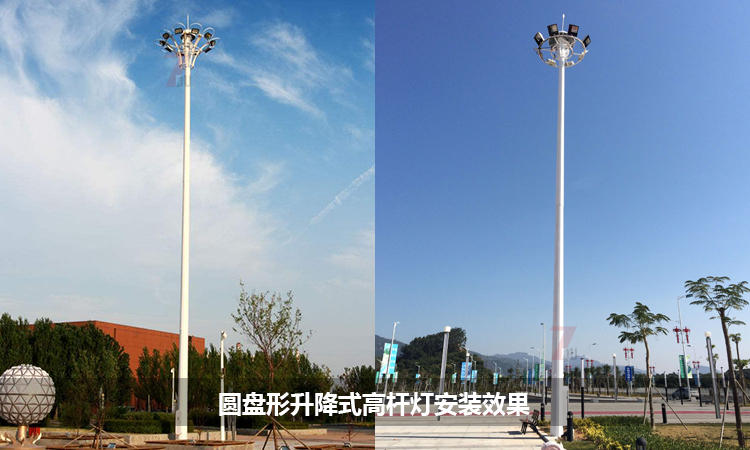 圆盘自动升降式广场宅男视频污污安装实景效果