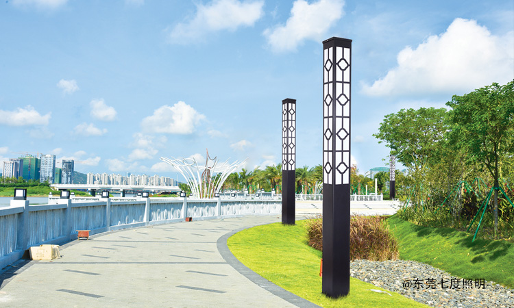 城市公园安装3.5米方形宅男在线观看柱效果图